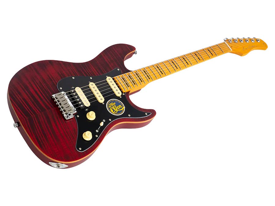 Sire S Series Larry Carlton electric guitar S-style see through red satin - Afbeelding 3