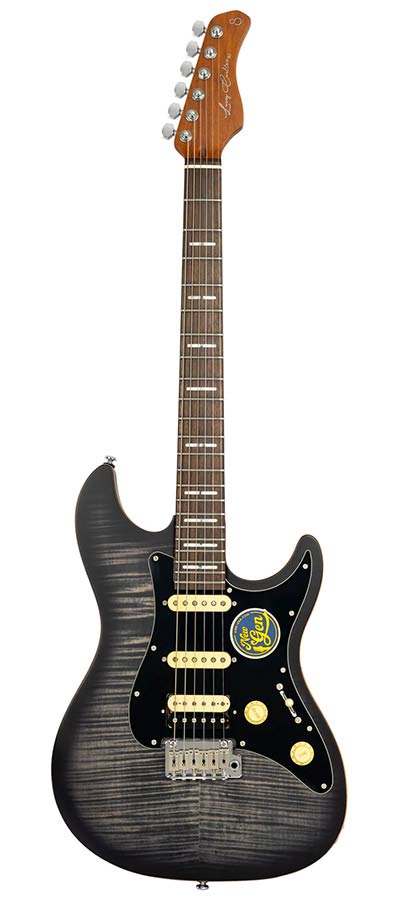 Sire S Series Larry Carlton electric guitar S-style transparent black satin