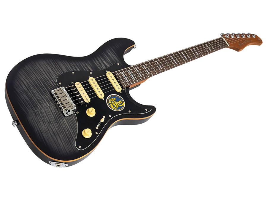 Sire S Series Larry Carlton electric guitar S-style transparent black satin - Afbeelding 3