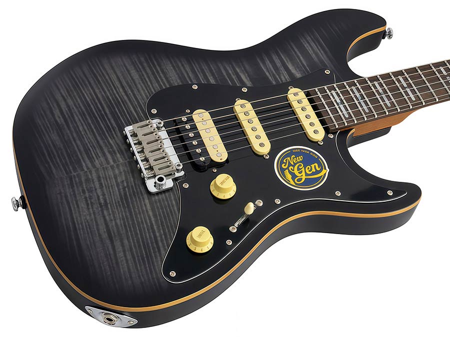 Sire S Series Larry Carlton electric guitar S-style transparent black satin - Afbeelding 4