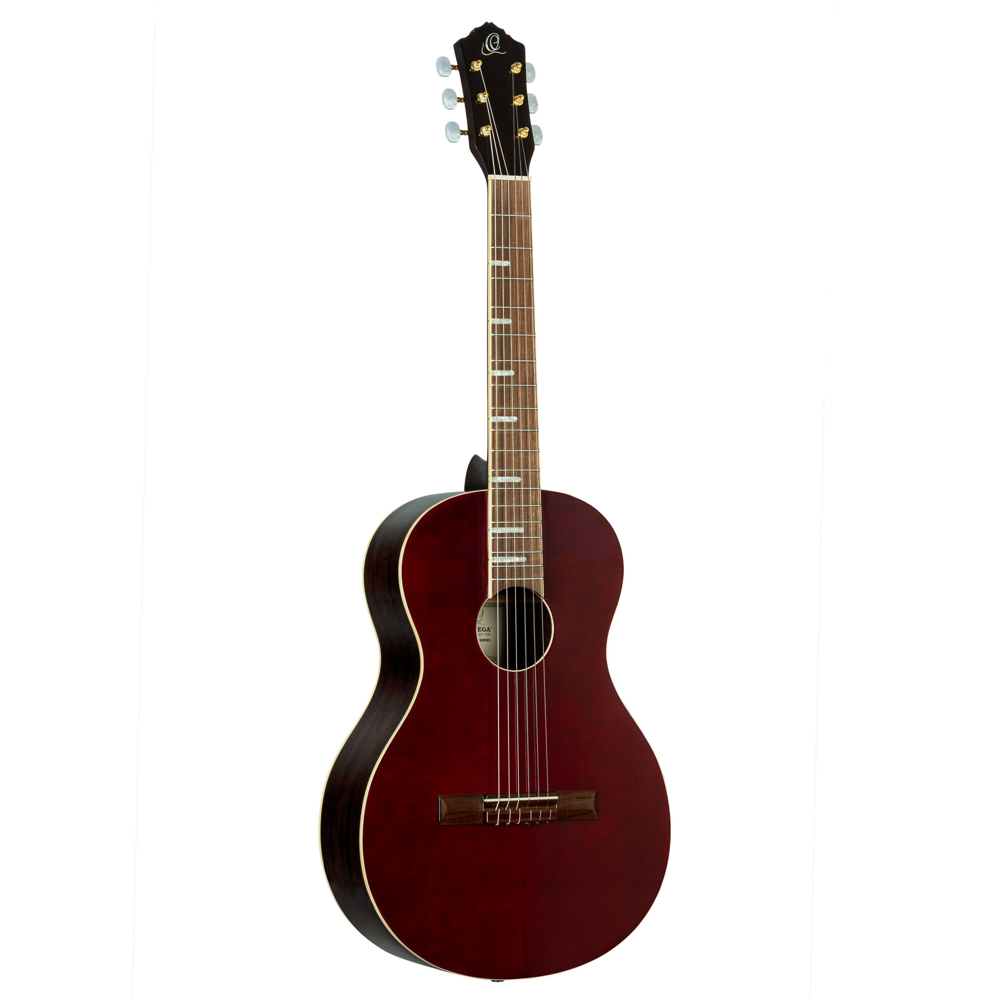 ORTEGA Ranger Series 4/4 Nylon String Guitar 6-String - Stained Red + Gig Bag RRA-SRT - Afbeelding 14