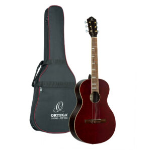 ORTEGA Ranger Series 4/4 Nylon String Guitar 6-String - Stained Red + Gig Bag  RRA-SRT