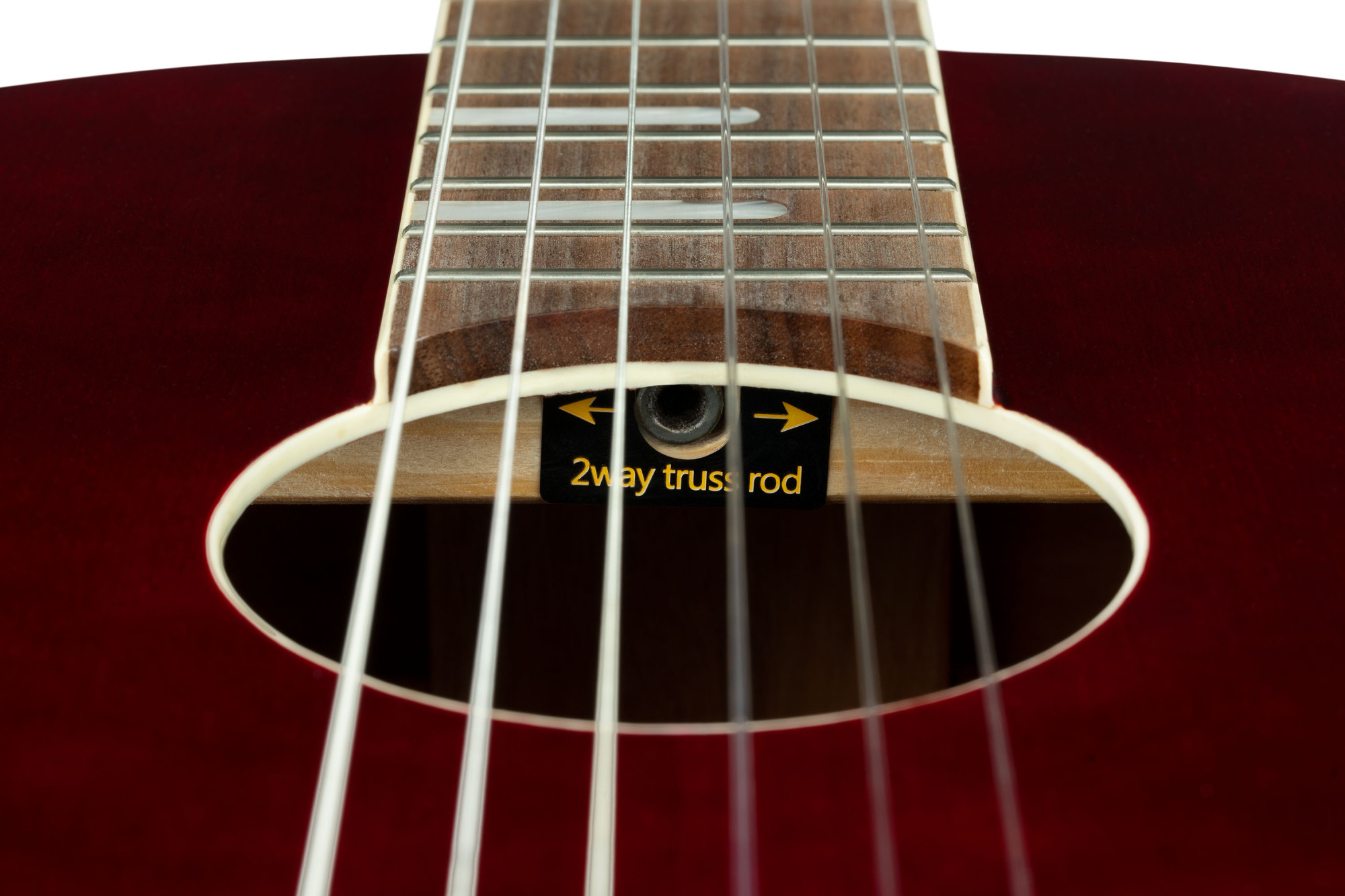 ORTEGA Ranger Series 4/4 Nylon String Guitar 6-String - Stained Red + Gig Bag RRA-SRT - Afbeelding 5