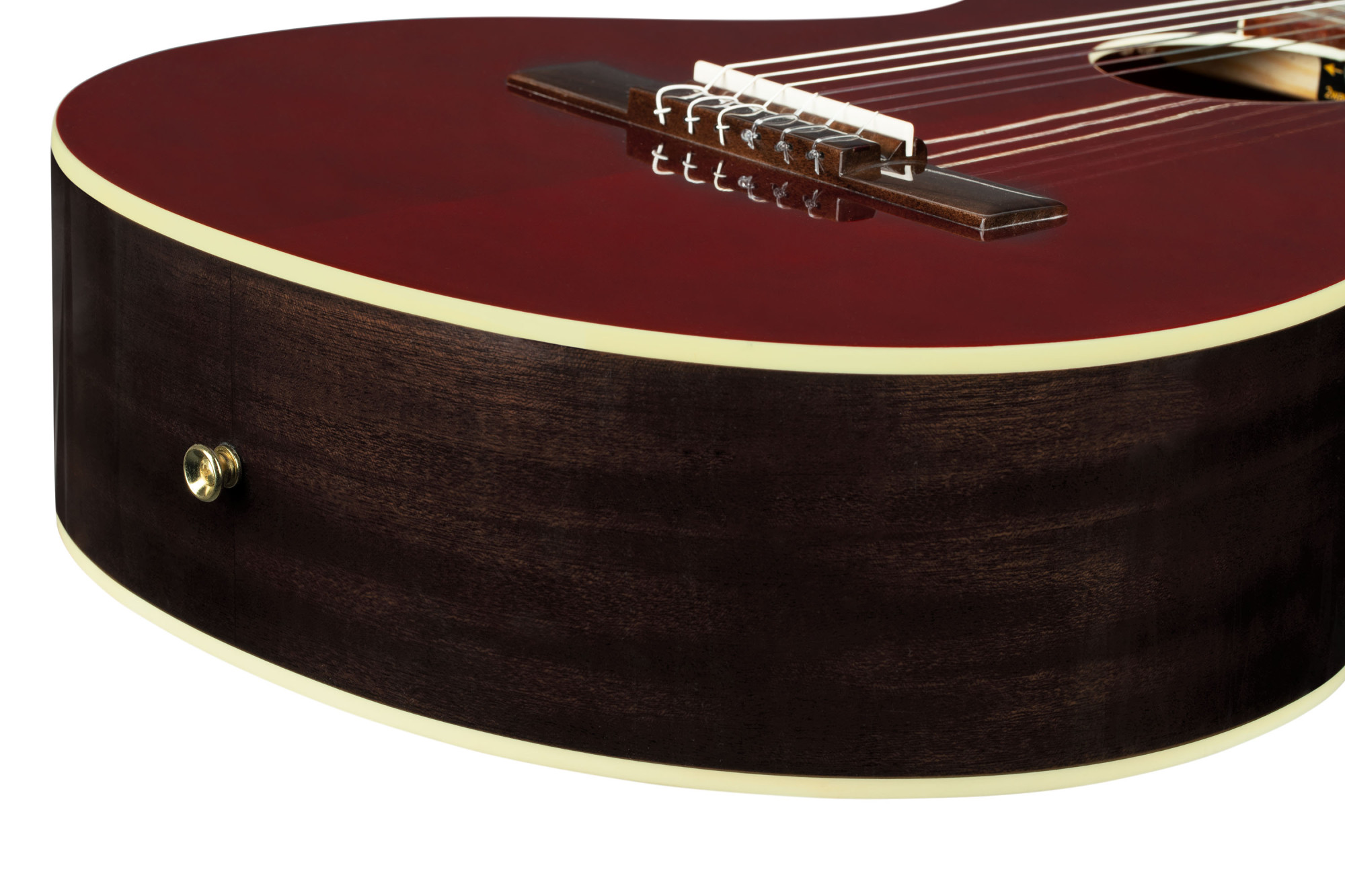 ORTEGA Ranger Series 4/4 Nylon String Guitar 6-String - Stained Red + Gig Bag RRA-SRT - Afbeelding 3