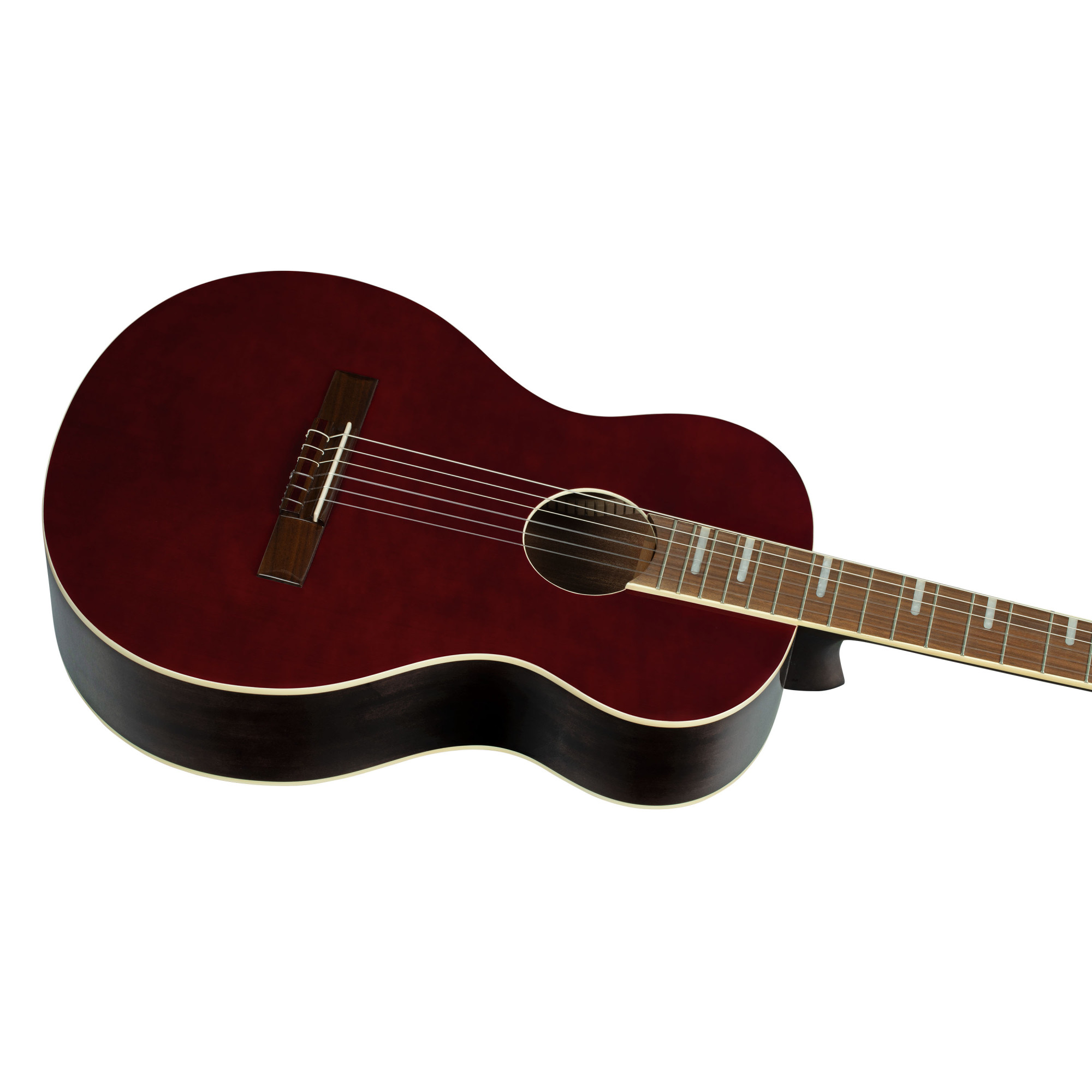 ORTEGA Ranger Series 4/4 Nylon String Guitar 6-String - Stained Red + Gig Bag RRA-SRT - Afbeelding 8