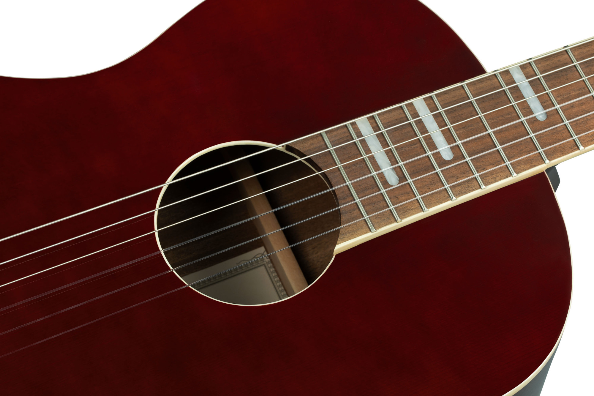 ORTEGA Ranger Series 4/4 Nylon String Guitar 6-String - Stained Red + Gig Bag RRA-SRT - Afbeelding 7