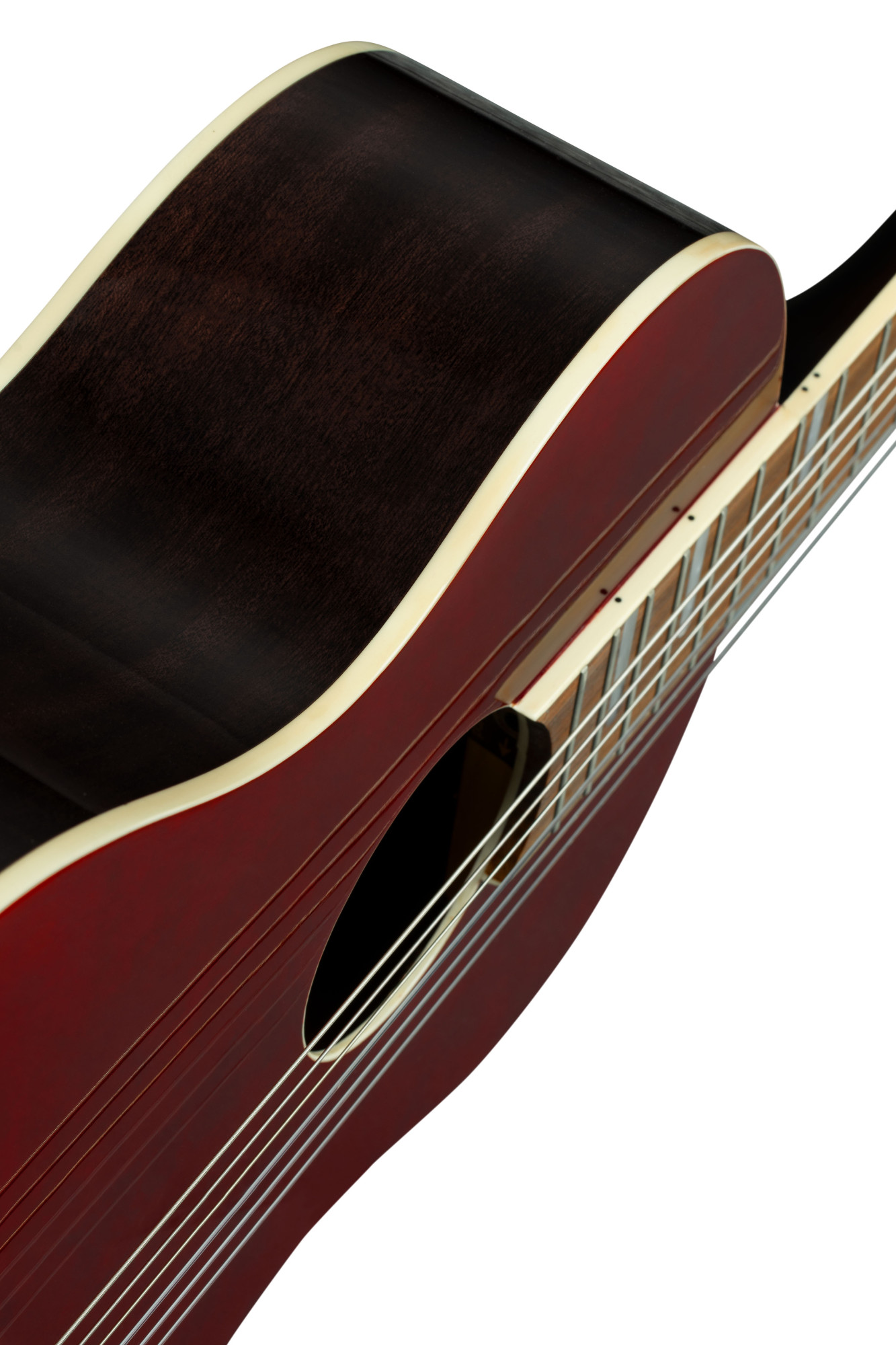 ORTEGA Ranger Series 4/4 Nylon String Guitar 6-String - Stained Red + Gig Bag RRA-SRT - Afbeelding 6